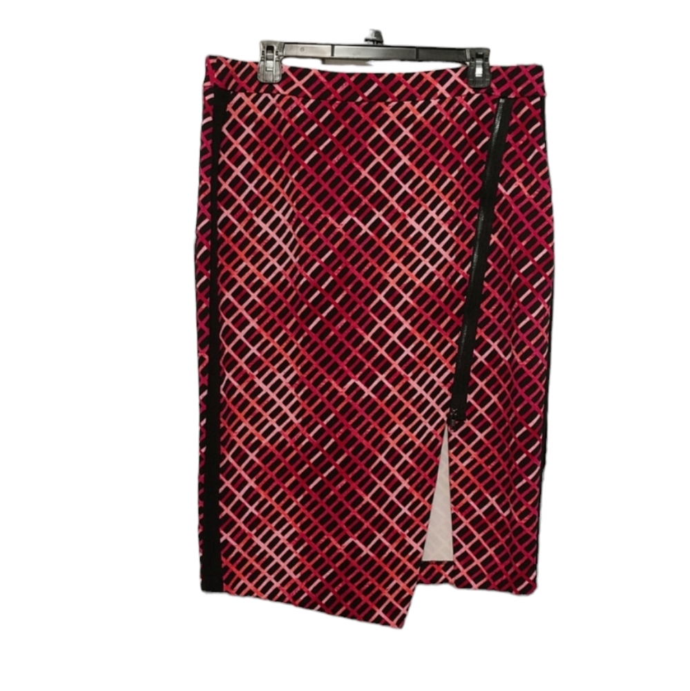 New Worthington Sexy Pink & Black Pencil Skirt sz 14